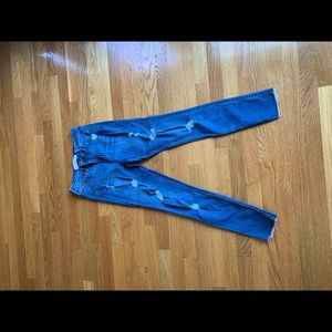 Hollister & Co medium wash distressed jeans